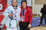 Katarzyna Znamirowska z trenerką Ireną Waszkinel