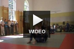Pokaz technik judo na 40 lat judo w Gryfie Słupsk